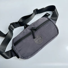 Mens Casual Bags STON FW24 Nylon Embroidered Shoulder Crossbody Breast Bag