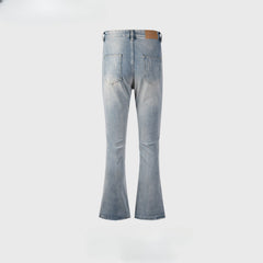 Men's Vintage Pants Women's Men's Washed Old Trousers Jeans MIJKO