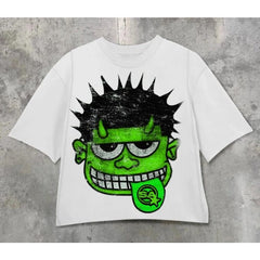 Street Unisex T-shirt Y2K Hip Hop Alphabet Vintage Cross Graphics