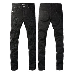 Purple Brand Jeans Pure Cotton High Street Trend #9108