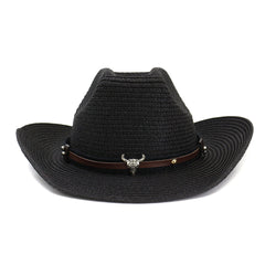 Straw Cowboy Hats Outdoor Seaside Beach Hat Sun Protection Sun Hat