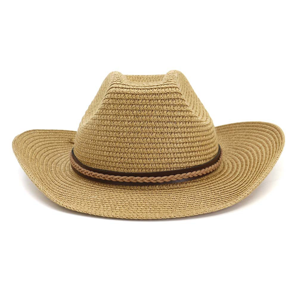 Chapeaux de cowboy en paille Chapeau de plage Chapeau de soleil protection solaire