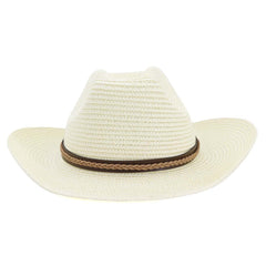 Chapeaux de cowboy en paille Chapeau de plage Chapeau de soleil protection solaire