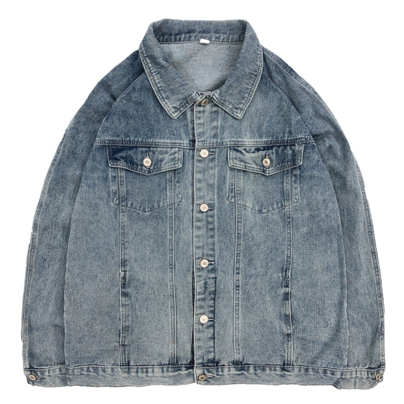 Chemise Veste en Jean Printemps Homme Grande Taille Vêtement d'Affaires Marque Tendance Haut Homme Veste en Jean