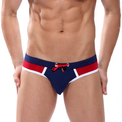 Men's Swimsuit Beach Pants Tether Quick Drying Men's Beach Shorts Swimsuit Sexy Swimsuit Beach Pants
