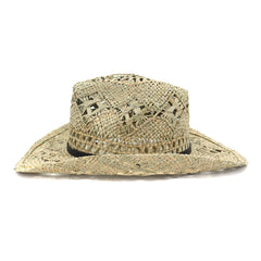 Chapeaux de Cowboy en Paille Chapeau de Cowboy Homme et Femme Protection Solaire Chapeau de Soleil