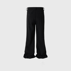 Mens Vintage Pants Unisex Bootcut Casual Trousers MIJKO