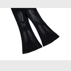 Mens Vintage Pants Whitening bootcut jeans MIJKO