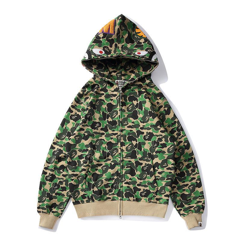 Sweat à capuche BAPE printemps et automne à fermeture éclair