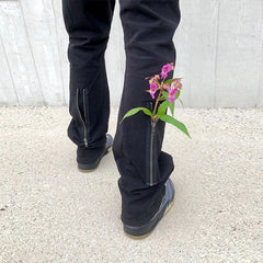 Men Vintage Pants Autumn and Winter Pocket Zipper Straight Pants VIBE MIJKO