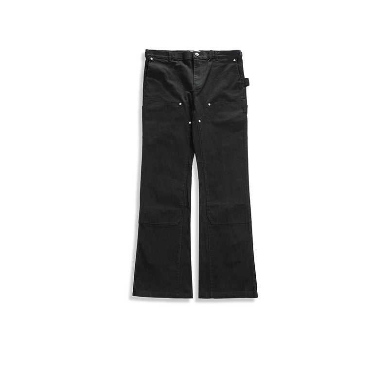 Men Vintage Pants Autumn and Winter Pocket Zipper Straight Pants VIBE MIJKO