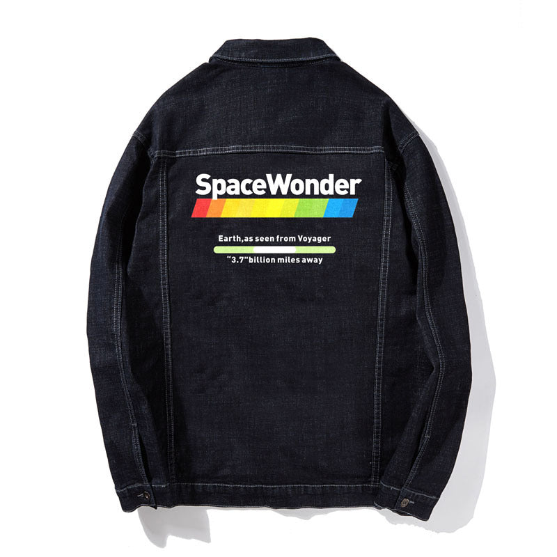 Plus Size Men's Clothing Loose Denim Jacket Printed Men's Denim Jacket Casual N1807men Denim Jacket