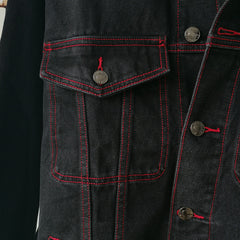 Veste en Jean Décontractée Printemps-Automne pour Hommes et Femmes, Haut Ample Grande Taille, Veste en Jean pour Hommes