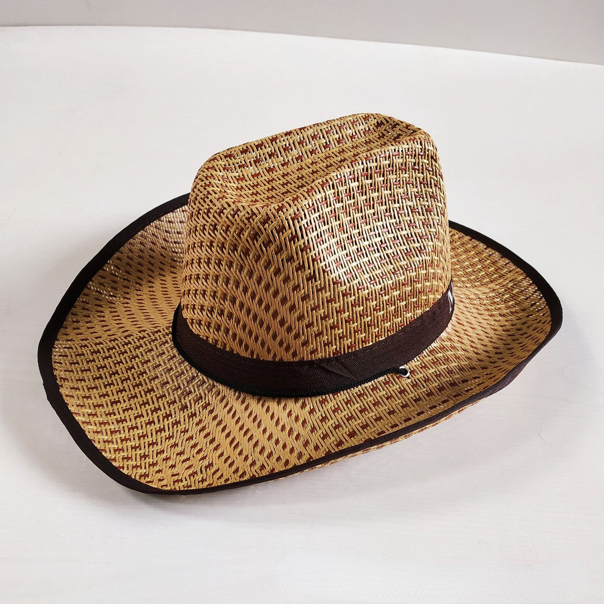 Chapeaux de cowboy en paille Chapeau de paille tressé pour homme