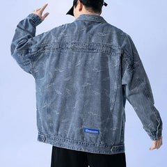 Veste en jean pour homme printemps automne grande taille chemise ample veste en jean décontractée