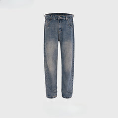 Mens Vintage Pants Trousers Washed and Used Jeans MIJKO