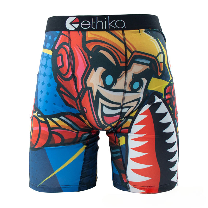 Ethika Boxer Briefs Anime Pattern Breathable Boxer Briefs