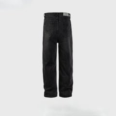 Men Vintage Pants Men's Women's Vintage Washing Water Old Trousers Slim Straight Jeans MIJKO