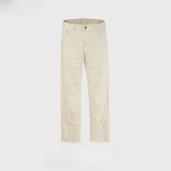 Men's Vintage Pants Trousers Men's and Women's Straight Slim-Fit Jeans MIJKO