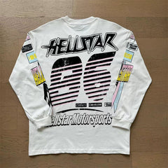 Hellstar Long Sleeve T-Shirt Retro style high street trend