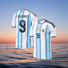 2627 United States, Canada and Mexico World Cup Argentina Home Players Edition Jersey No. 10 National Team Football Jersey Print Number