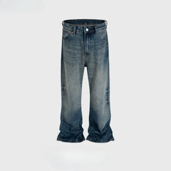 Men's Vintage Pants Men's Clothing Women's Washed Old Men's and Women's Jeans MIJKO