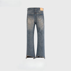 Men's Vintage Pants Men's Women's Wash Pants Jeans MIJKO