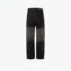 Men's Vintage Pants Men's and Women's Wide Feet Washed Jeans MIJKO