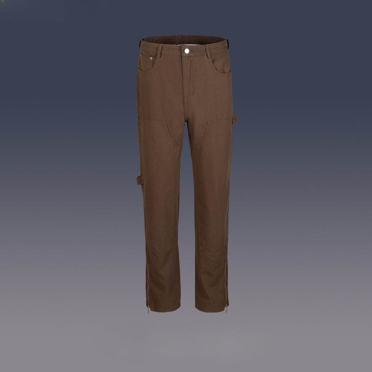 Men Vintage Pants High Street Zipper Pants Straight Pants Casual Pants MIJKO