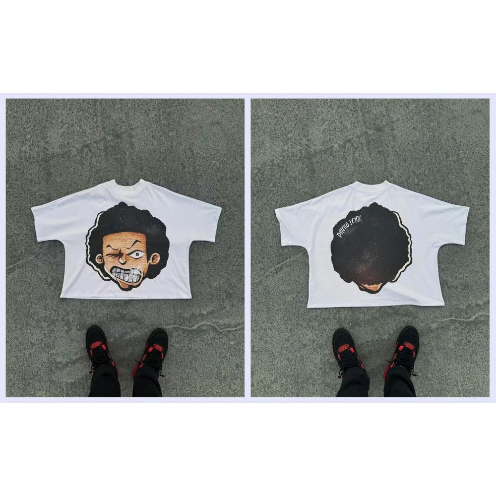 Street Unisex T-shirt Loose Casual Gothic