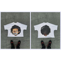 Street Unisex T-shirt Loose Casual Gothic