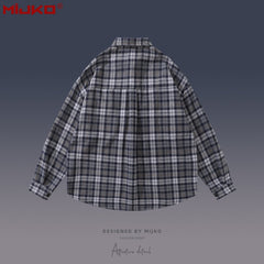 Mens Jacket Unisex Plaid Shirt MIJKO