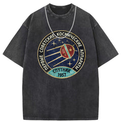 Men T Shirts Crew neck short sleeve T-shirt washed old American style