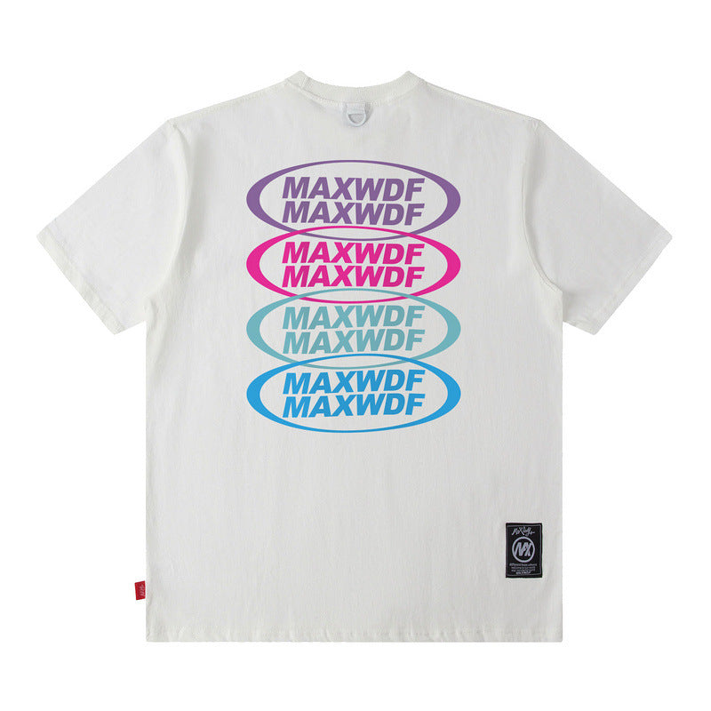 Men T Shirt Men's Short-Sleeved T-shirt Vibe Style Casual All-Matching Base