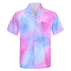 Men Beach Leisure T Shirts Summer Short Sleeve Shirt Men's Casual