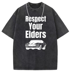 Men T Shirts Vintage vintage cotton printed short-sleeved T-shirt