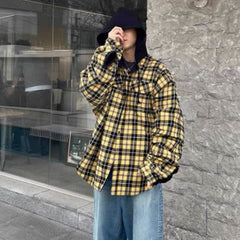 Mens Jacket Plaid Hooded Jacket MIJKO