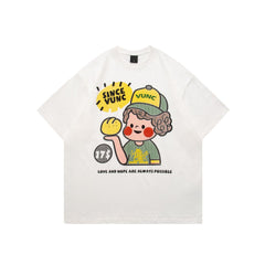 Men T Shirts Bread Boys Short Sleeve T-Shirt