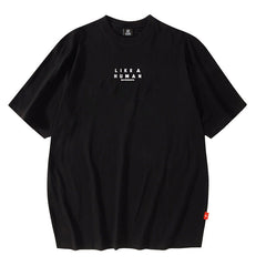 T-shirt Homme Manches Courtes T-shirt Tendance pour Homme Couple d'été Manches Mi-longues