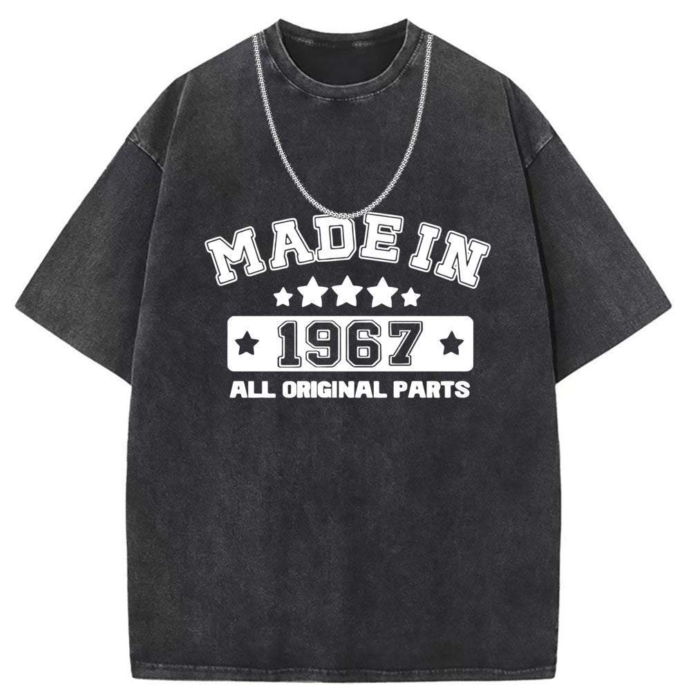 Men T Shirts Vintage old anime oversize printed short sleeves