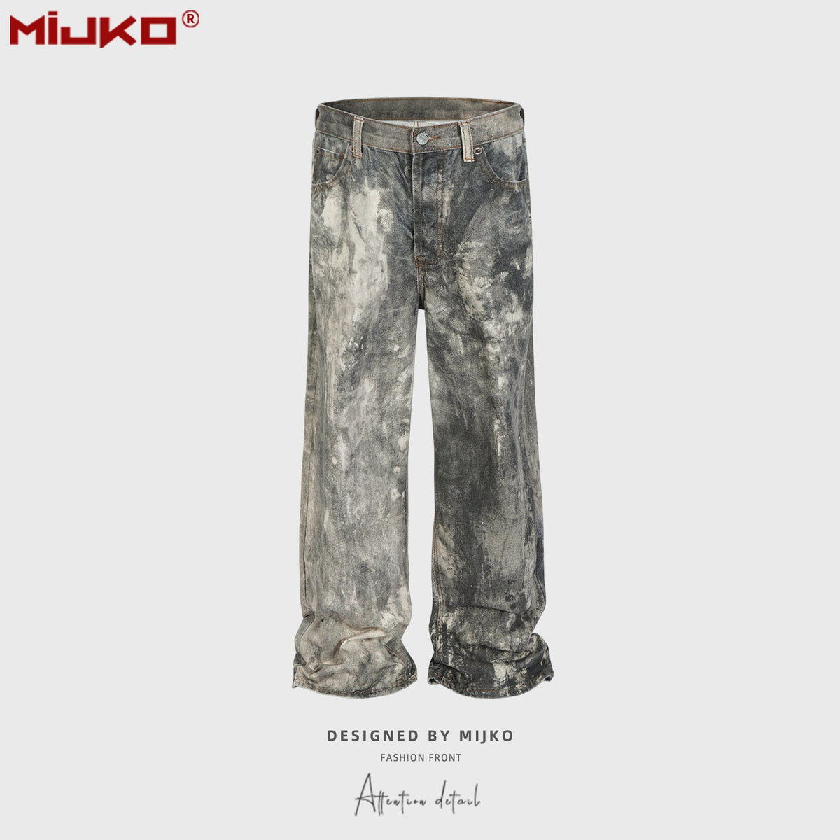 Mens Vintage Pants Distress Unisex Pants MIJKO