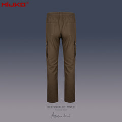 Mens Vintage Pants zip-down Optional Wide-footed Slacks MIJKO
