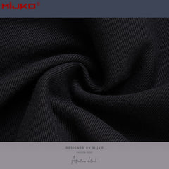 Mens Vintage Pants Black Denim Casual Pants MIJKO