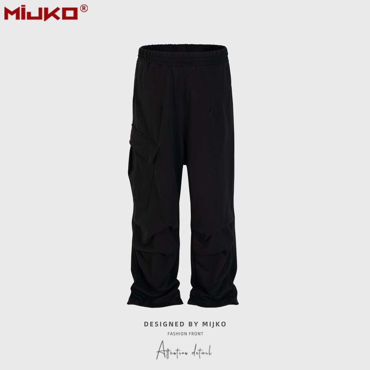 Men Vintage Pants Large Pocket Casual Pants MIJKO