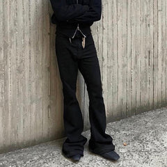 Men's Vintage Pants Men's Women's Spring/Summer Hip Hop Trousers Wide Leg Flared Jeans MIJKO