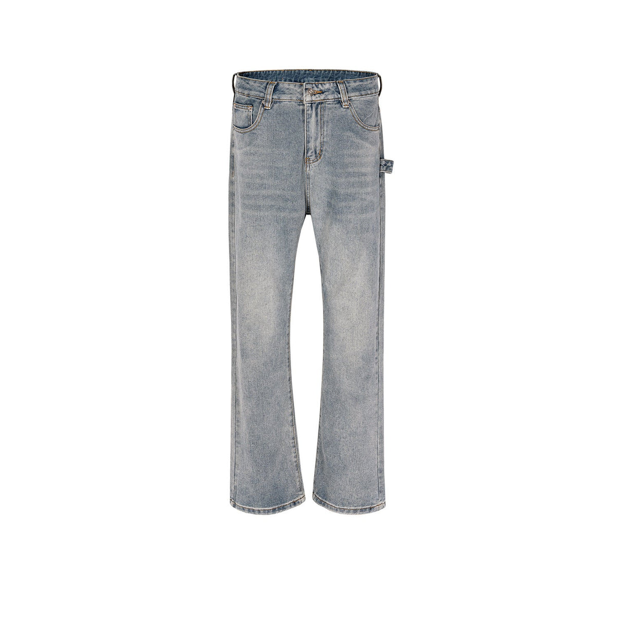 Men's Vintage Pants Men's Women's Wash Water Old Micro-wide-footed Jeans MIJKO