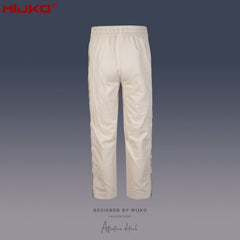 Mens Vintage Pants Zipper-embellished Drawstring Slacks MIJKO