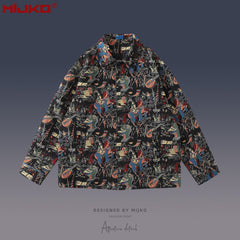 Mens Jacket Embroidered Mainstream Fashion Jacket Windbreaker MIJKO