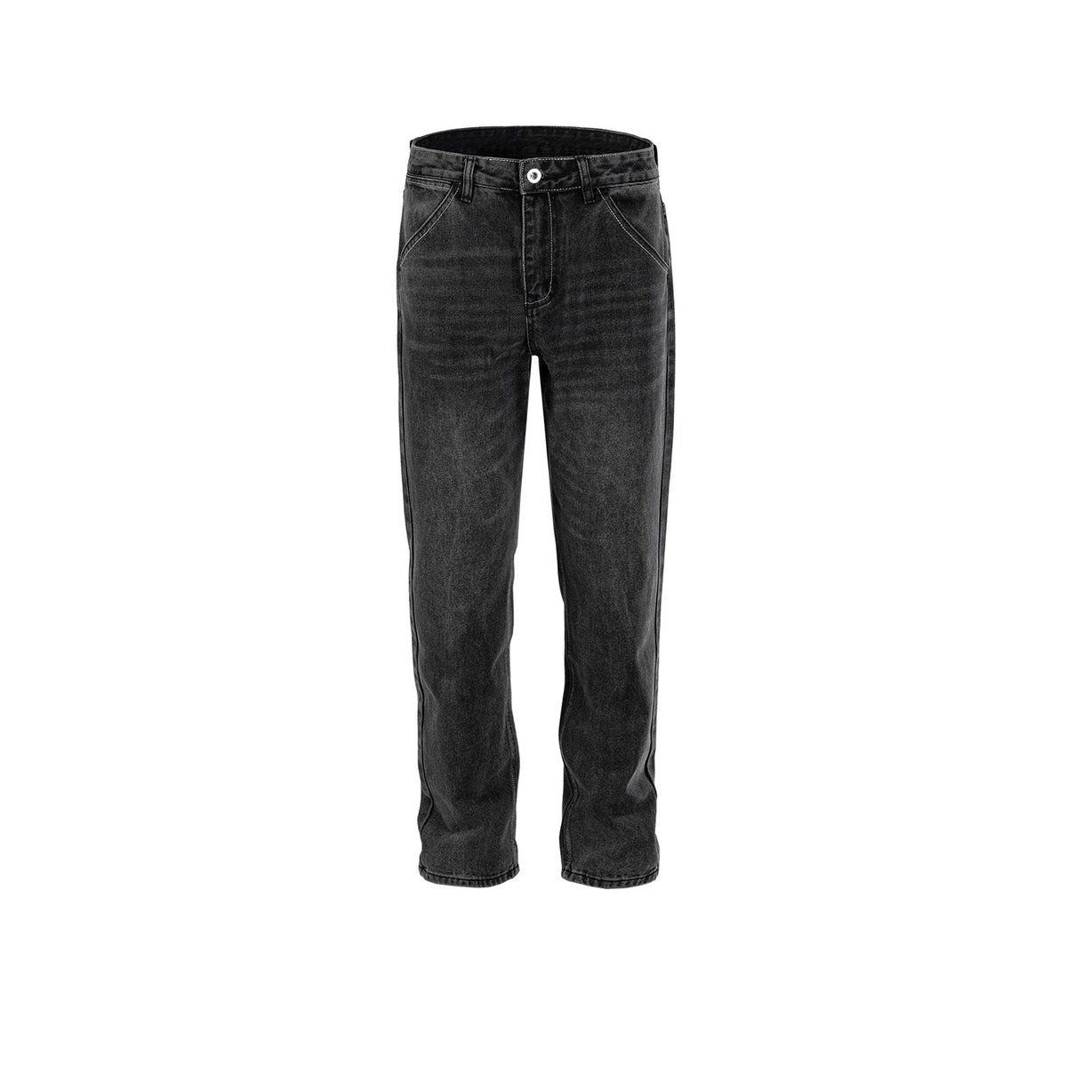 Men's Vintage Pants Washed Old Trousers Men's and Women's Slim-fit Straight Jeans MIJKO