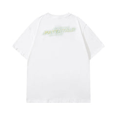 Men T Shirt Printed Short-Sleeved T-shirt for Men and Women Loose Hip Hop Couple